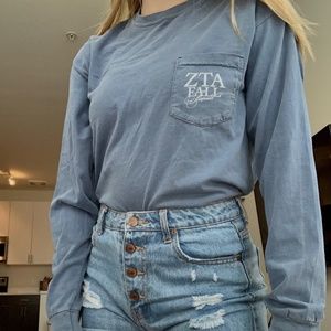 Zeta Tau Alpha Sorority T-Shirt - Medium Zeta